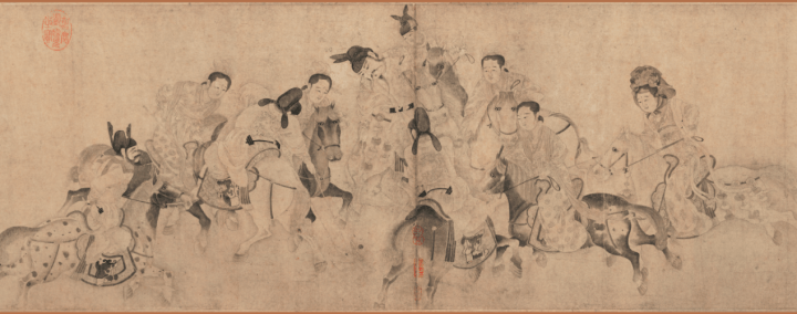 
古画中的帝王 唐玄宗和嫔妃骑马打球 ——《明皇击球图》赏析|xiongmao体育(图5)